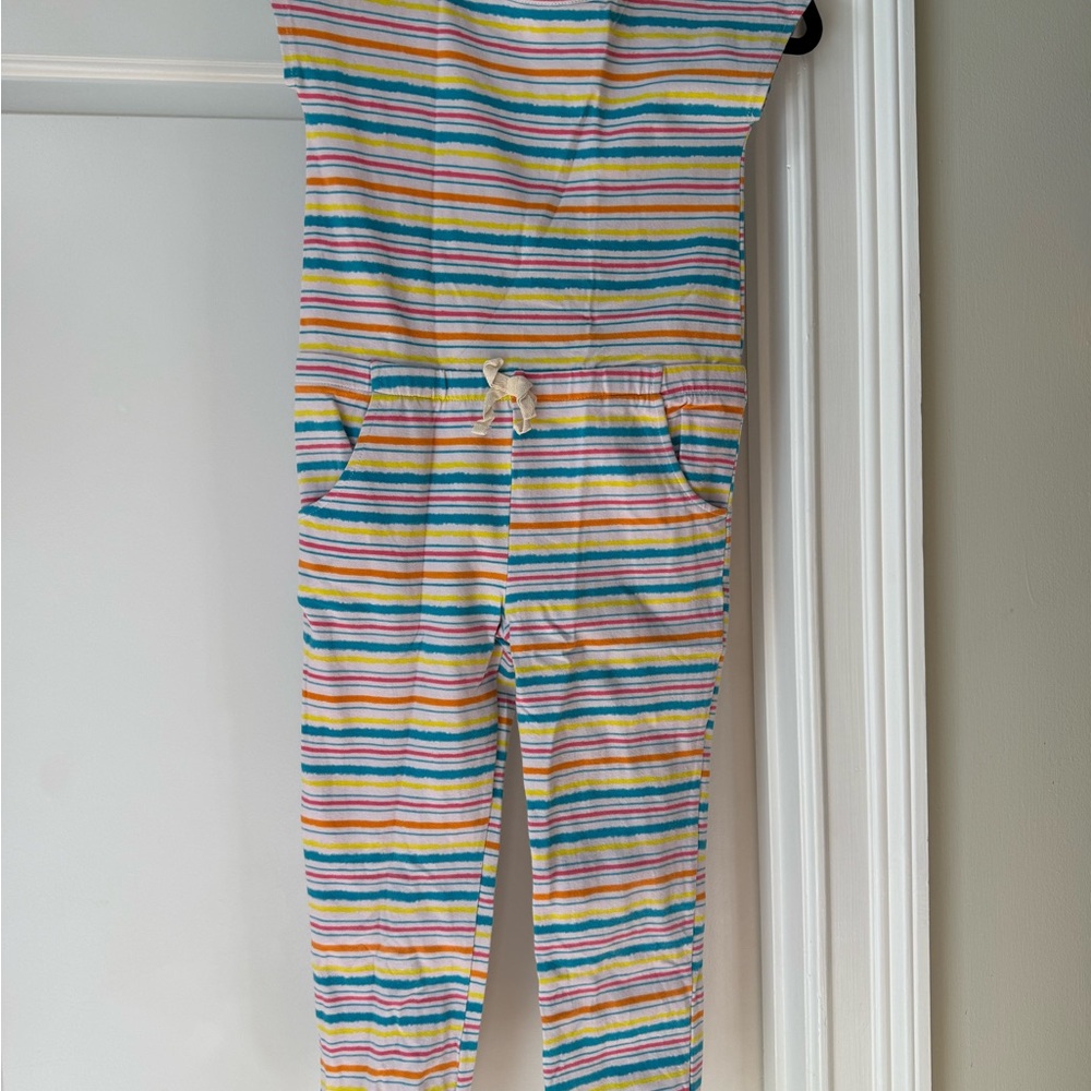 Dot Dot Smile Multicolor Striped Kids One Piece